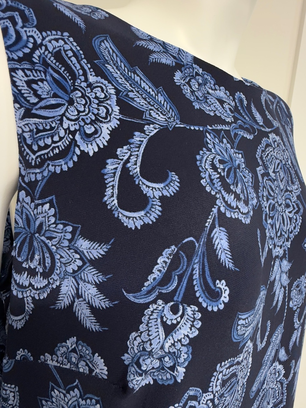 Tommy Hilfiger Floral Shift Dress 16W Plus Size Blue Navy - Picture 4 of 9
